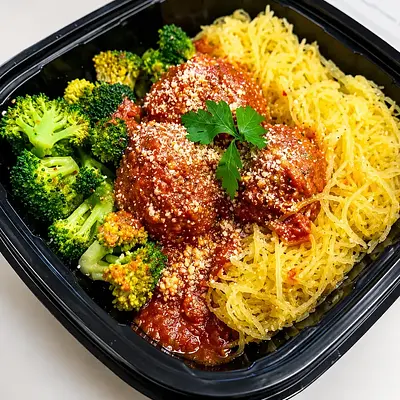 Turkey Meatballs & Spaghetti Squash