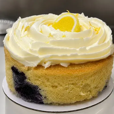 Soft Lemon Blueberry Cake
